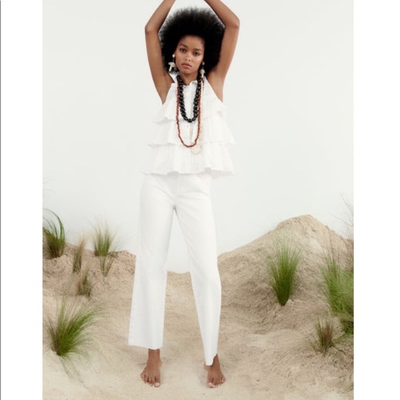 Zara high rise straight jeans - Picture 1 of 2